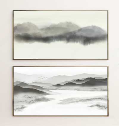 新中式装饰画3D模型下载